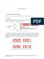 Lab Assignment 8: 1 Sequential Circuit Design