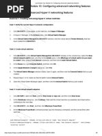 Lab Answer Key: Module 10: Configuring Advanced Networking Features Lab: Configuring Advanced Hyper-V Networking Features