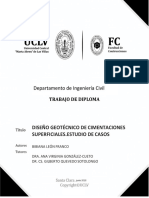 Trabajo de Diploma Diseño Geotecncio Cimentaciones Superficiales