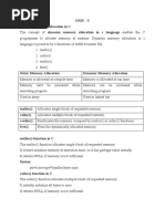 Dynamic Memory Allocation in C