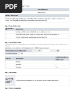 Project Plan Scope. Template