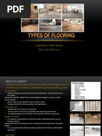 Types of Flooring: Submitted By: Abhijit Talukdar Barch Sem 3 Roll No:1