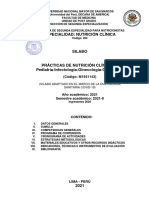 Silabo Práctica en Nutrición Clínica III Pediatría Infectología Ginecología Obstetricia