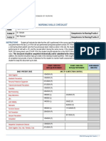 Garrenton Nursing Skills Checklist 2022