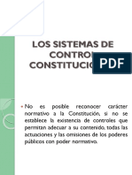 Los Sistemas de Control Constitucional