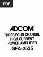 Adcom GFA 2535 Manual