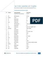 Top 100 Palabras Ingles