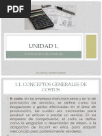 Unidad 1. Estimacion de Costos