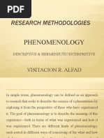 Research Methodologies: Phenomenology