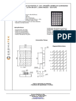 Display Matriz de Pontos 2 Vermelho Alaranjado 5x7 Anodo D5X7URS