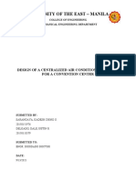 University of The East - Manila: Design of A Centralized Air Conditioning System For A Convention Center