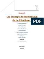 Les Concepts Fondamentaux de La Didactique