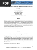 Alterações de Saúde Mental em Pessoas Que Vivem Com HIV-AIDS