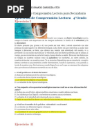 EJERCICIOS de Comprensión Lectora para Secundaria 