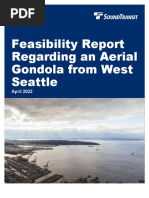 Sound Transit Feasibility Report Regarding An Aerial Gondola From West Seattle