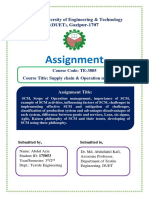 Assignment: Dhaka University of Engineering & Technology (DUET)