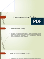 Topic 4 Communication Safety