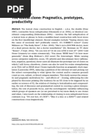 The Lexical Clone: Pragmatics, Prototypes, Productivity: Laurence R. Horn