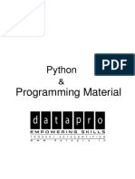 Python Basics For Beginners Programming Material