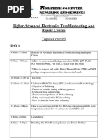 Higher Advanced Electronics Troubleshooting and Repair Course