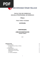 Trabajo de Investigacion de La Ciencia Politica, UCV