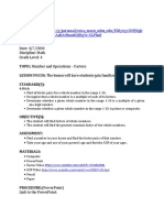 Factors Lesson Plan Grade 4