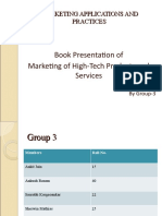 Book Presentation of Marketing of High-Tech Products and Services