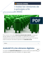 ¿Cuáles Son Todas Las Versiones de Android