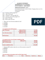 (02D) Inventories Assignment 02 ANSWER KEY