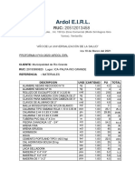 Proforma Municipalidad de Rio Grande Materiales