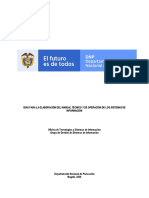 Guía para La Elaboración Del Manual Técnico y de Operación Del Sistema