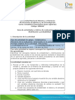 Guia de Actividades y Rubrica de Evaluacion - Unidad 2 - Fase 3 - Distribucion y Probabilidad