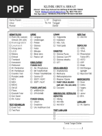 Formulir Pemeriksaan Lab