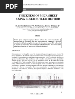 THICKNESS OF MICA SHEET USING EDSER BUTLER METHOD - PDF