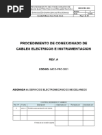 IMCO-PRC-2031 - Procedimiento de Conexionado de Cables Electricos e Intrumentacion