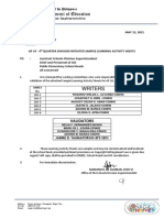 DM No. 170, S. 2021 AP 10 - 4th Quarter Division Initiated Sample Learning Activity Sheets