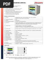 Multifunction Meter (Mfm-02) : Features