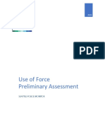 Seattle Police Monitor Use of Force Preliminary Assessment 