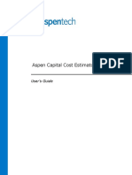 AspenCapitalCostEstimatorV9 0 UserGuide