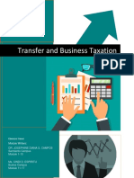 Transfer and Business Taxation: Module Writers