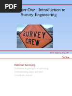 Chapter One: Introduction To Survey Engineering