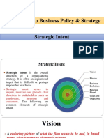 Stakeholders, Strategic Intent VM