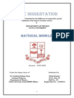 M.SC Dissertation: Material Modeling