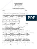 2nd Summative Test