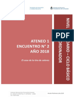 Nivel Secundario Ateneo Didáctico #1 Encuentro 2 Ciclo Básico Matemática Carpeta Coordinador