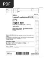 Higher Tier: London Examinations IGCSE