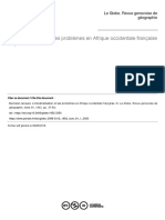 L'industrialisation Et Ses Problèmes en Afrique Occidentale Française