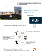 Semana 3. Distribución Mundial, Fuentes Tradicionales de Generación