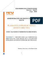 Actividad 1 Identificando Las Competencias Directivas en Casos Reales de La Planeación Estratégica en Instituciones Del Sector Salud