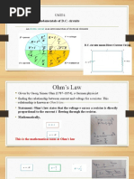 UNIT-1: Fundamentals of D.C. Circuits